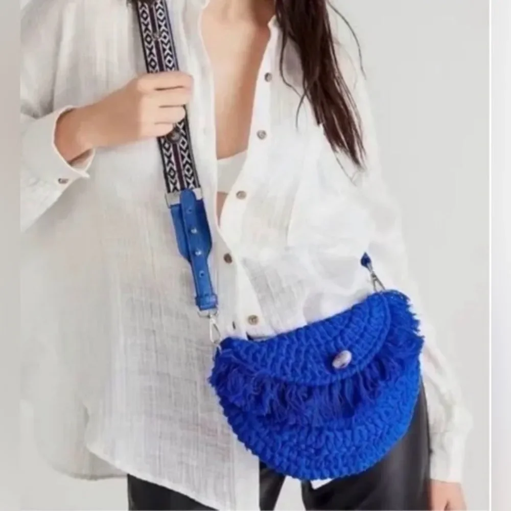 FP Macrame Moon Crossbody Bag - Picture 1 of 3